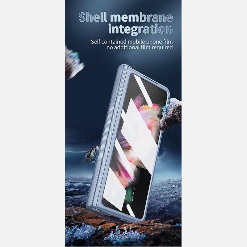Magnetic Hinge Protection Phone Case for Galaxy Z Fold 3/4/5/6 with S Pen Holder