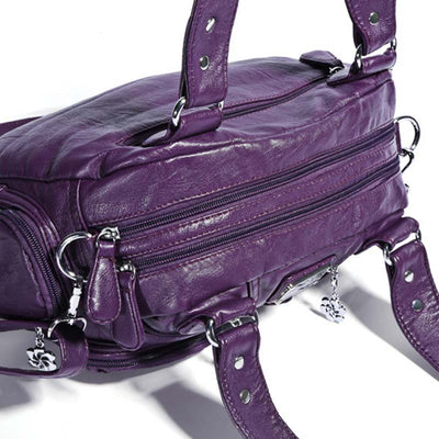 Solid Color Fashion Dumplings Messenger Bag