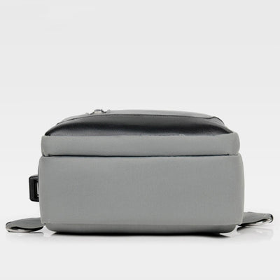 USB Charging Waterproof Sling Bag