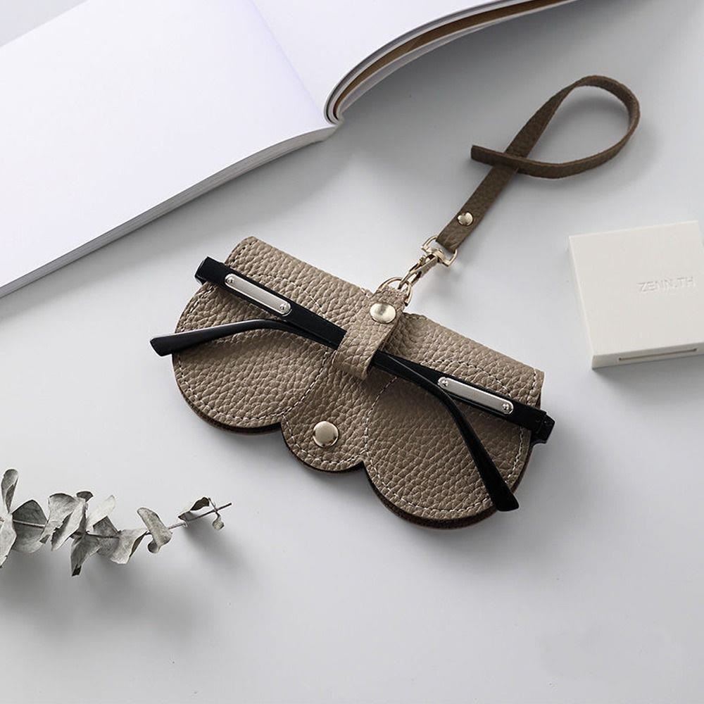 Storage Bag For Sunglasses Soft Leather Portable Simple Storage Case