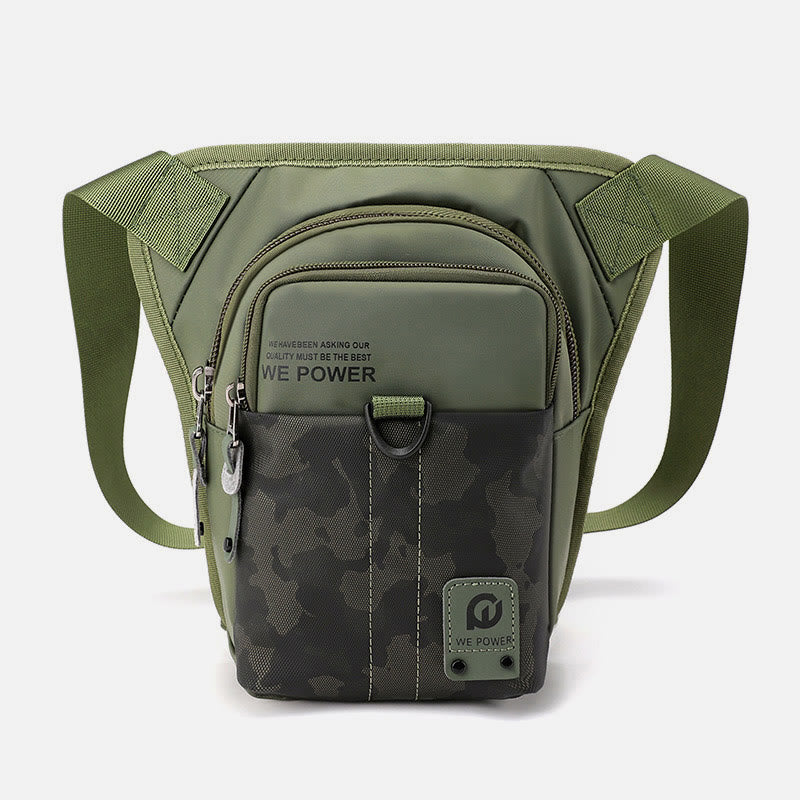 Outdoor Sports Purse For Men Durable Oxford Crossbody Leg Bag