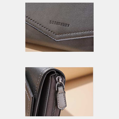 Women Short Bifold Wallet Faux Leather Purse RFID Blocking Card Holder