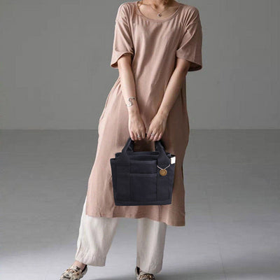 Large Capacity Multi-Compartment Removable Bottom Casual Cute Tote Bag