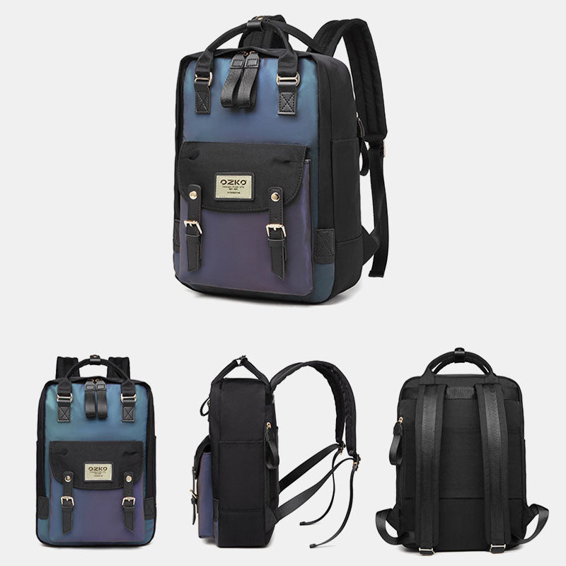 Functional Large Computer Purse Fluorescent Stylist Laptop Backpack for Travel Work