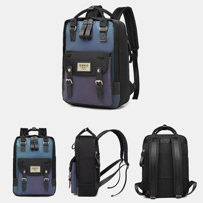 Functional Large Computer Purse Fluorescent Stylist Laptop Backpack for Travel Work