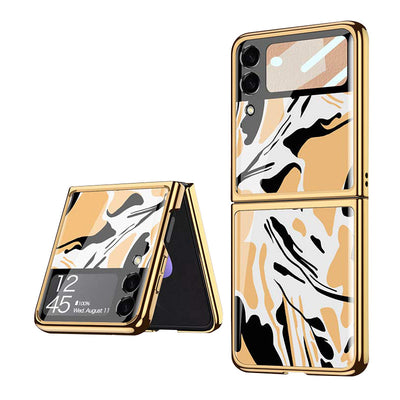 Samsung Galaxy Z Flip 3 Case Floral Premium Thin Transparent Hard PC Phone Cover