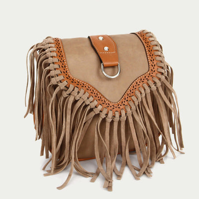 Bohemia Crossbody Bag For Women Vintage Tassel Shoulder Bag