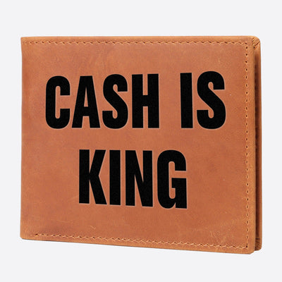 Cash Is King Ultra Thin Wallet For Men RFID Purse