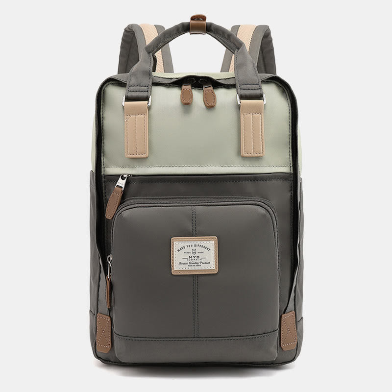 Backpack For Teenage Students Simple Lightweight Multi Pockets Computer Daypack