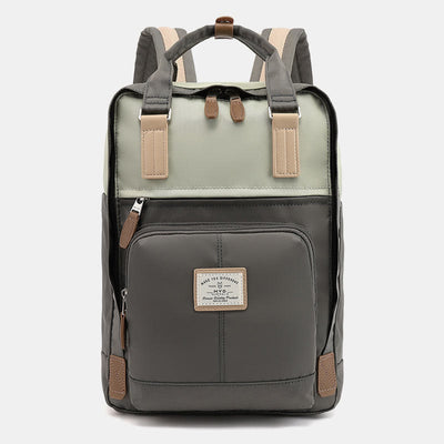 Backpack For Teenage Students Simple Lightweight Multi Pockets Computer Daypack