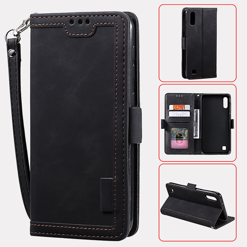 Vintage Color Stitching Phone Case For Samsung Protective Cover
