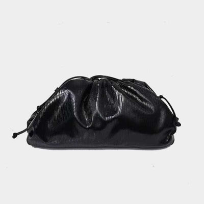 Dumpling Clutch Crossbody Bag Cloud Sparkly Metallic Purse for Women