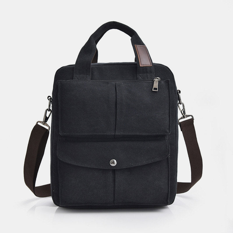 Multi-Carry Large Capacity Canvas Messenger Bag Handbag