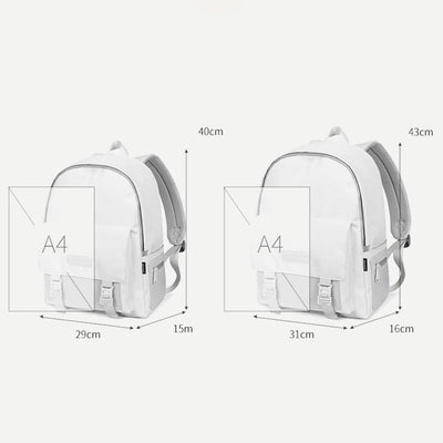 Unisex Large Capacity Backpack Basic Travel Daypack Laptop Bookbags Casual Backpack