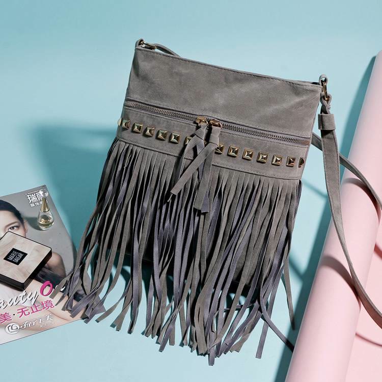 Fashion Large Capacity Tassel Crossbody Bag