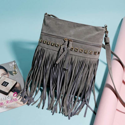 Fashion Large Capacity Tassel Crossbody Bag