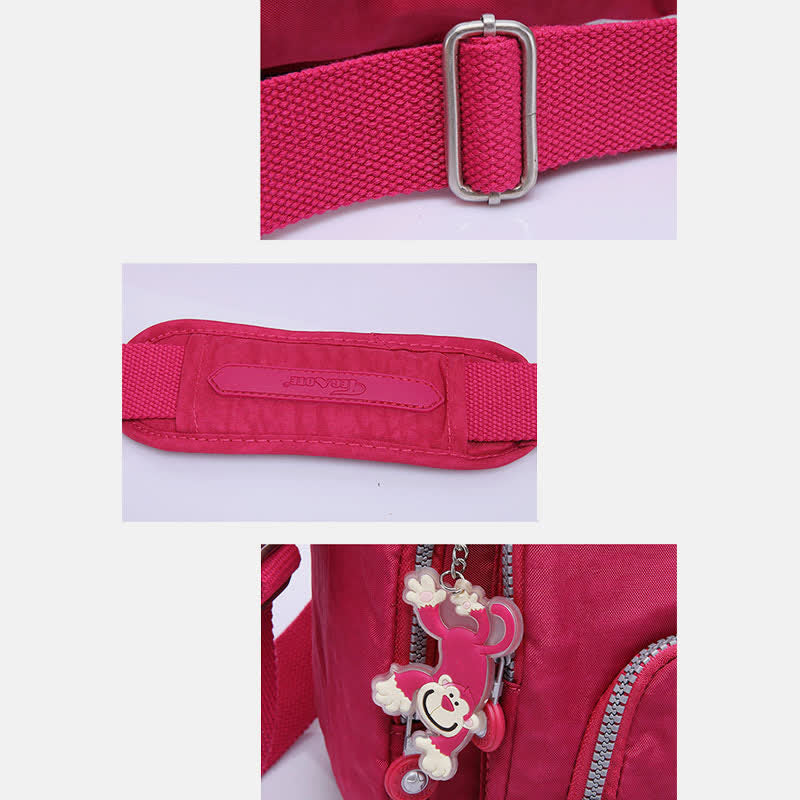 Crossbody Bag for Women Lightweight Multi-Pocket Casual Canvas Shoulder Purse