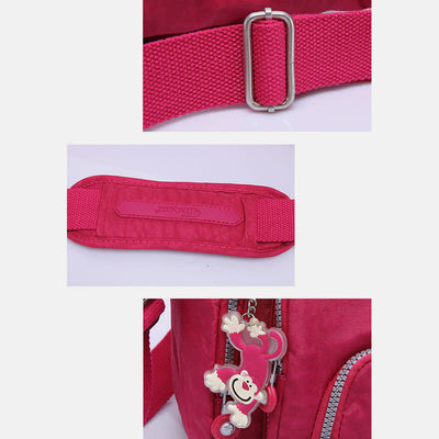 Crossbody Bag for Women Lightweight Multi-Pocket Casual Canvas Shoulder Purse