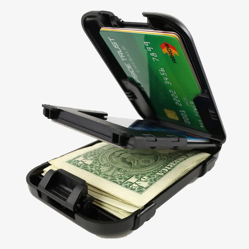 Multi Function Flip Wallet RFID Scan Proof Secure Card Holder