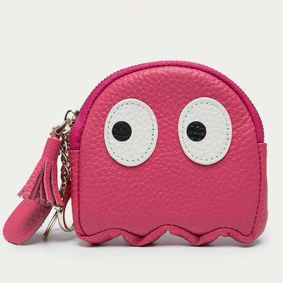 Cute Coin Purse for Women Girls Genuine Leather Change Pouch Wallet