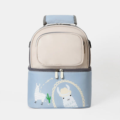 Mommy Bag For Women Cartoon Multifunctional Two-Layer Design Outdoor Backpack