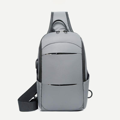 Sling Crossbody Backpack Shoulder Bag for Men with USB Charger Port