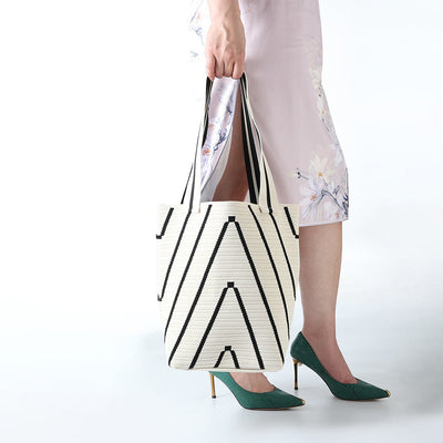 Women Knitted Handbag Women Large Capacity Simple Shoulder Bag
