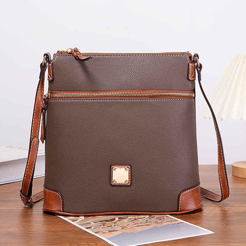 Crossbody Bag For Women Lychee Grain Texture Multi-color Leather Bag