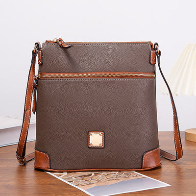 Crossbody Bag For Women Lychee Grain Texture Multi-color Leather Bag