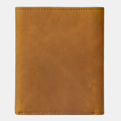 Personalized Wallet for Men Slim Trifold Front Pocket Leather Wallet
