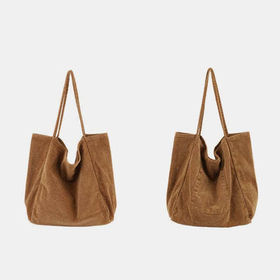 Extra Large Corduroy Tote Bag Casual Shopping Bag Shoulder Handbag