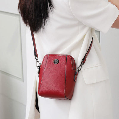 Phone Bag For Women Vintage Custom Mini Cowhide Crossbody Bag