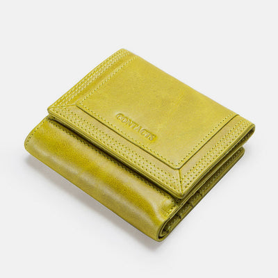 Multifunctional Genuine Leather Short Wallet