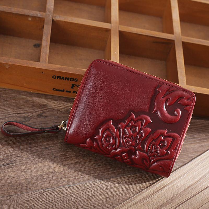 Multifunctional Retro Genuine Leather Coin Purse