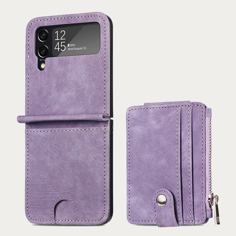 Phone Case For Z Flip 6 / Z Flip 5 2-In-1 Detachable Samll Wallet