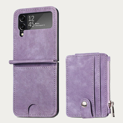 Phone Case For Z Flip 6 / Z Flip 5 2-In-1 Detachable Samll Wallet