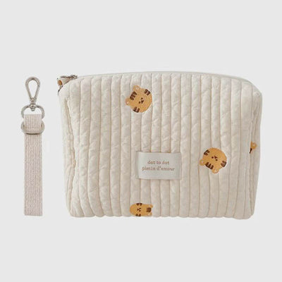 Embroidery Cotton Baby Diaper Bag Organizer Pouch Travel Mommy Bag