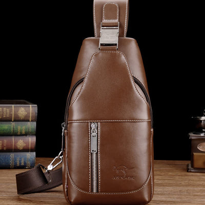 Men Casual Travel Crossbody Chest Sling Bag One Shoulder Strap Bag