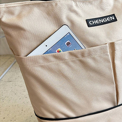 Supermarket Rolling Tote Detachable Foldable Wheels Shoulder Purse For Women