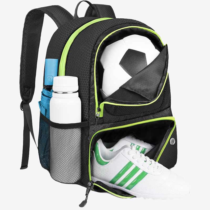 Large Basketball Backpack Individual Ball Compartment Outdoor Sports Training Bag