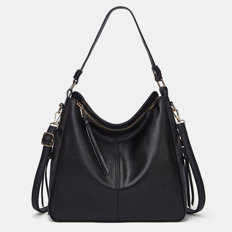 Solid Color Vintage Large Tote