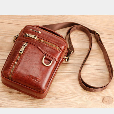 Multifunctional Leather Phone Bag Waist Bag Crossbody Bag