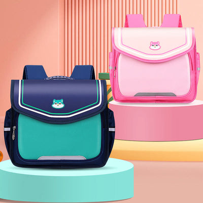 Backpack For Children Easy Carry Horizontal Clamshell Kindergarten School Bag