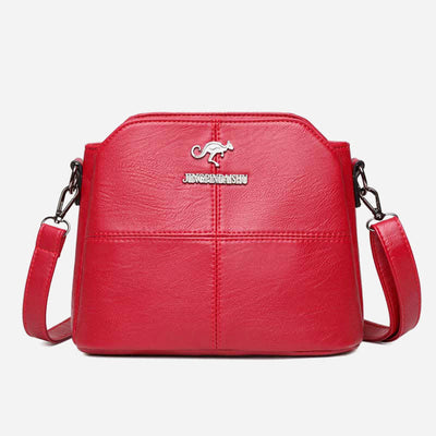 Multi-Compartment Small Casual Faux Leather Crossbody Bag Handbag