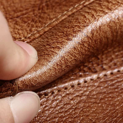 RFID Retro Genuine Leather Tri-fold Wallet