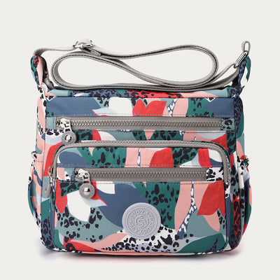 Nylon Crossbody Bag For Women Printing Multi Color Durable Bag
