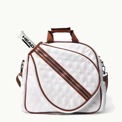 Padel Tennis Racket Bag Minimalist Leather Hand Held Sports Tote