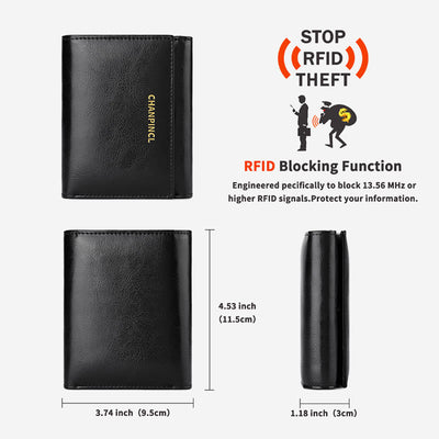 Wallet For Women Triple Folding Retro Short Shopping Money Clip