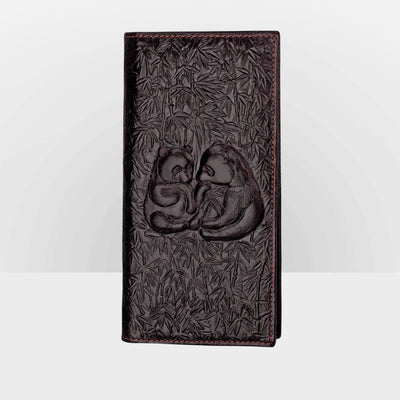 Real Leather Crocodile Engraved Wallet Retro Bifold Wallet