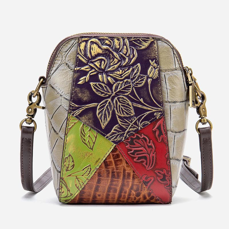 Phone Bag For Women Vintage Custom Mini Cowhide Crossbody Bag